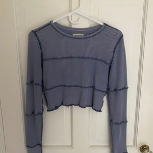 Urban Outfitters, cropped periwinkle long sleeve